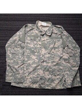 US Army ACU Digital Camo Combat Coat Jacket Ripstop Medium Long Military BDU